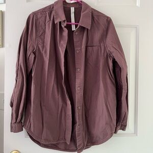 lululemon athletica Mauve Button Up